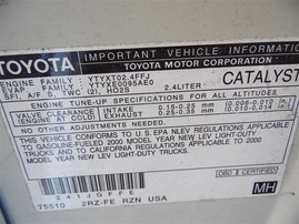 2000 Toyota Tacoma SR5 White Extended Cab 2.4L AT 2WD #Z24729